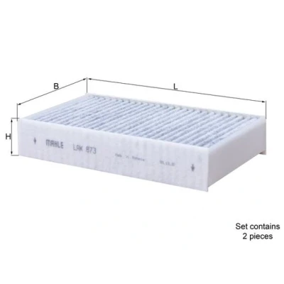 Bilde av KNECHT LAK 873/S Kupéfilter Karbonfilter 165 60 30 BMW: X3, X4