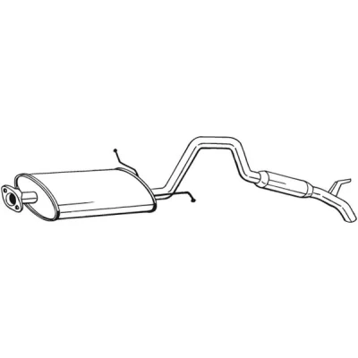 Bilde av sluttlyddemper, suzuki vitara, vitara cabrio, x 90, 1430058B10, 1430058B11