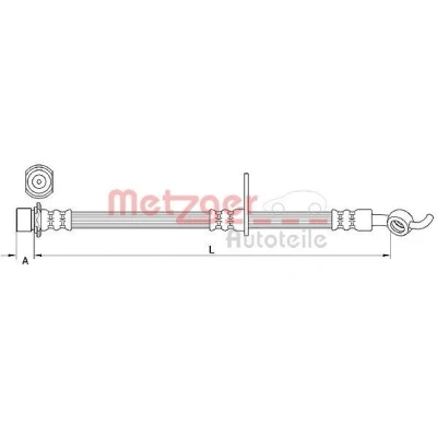 Bilde av METZGER 4110985 Bremseslange 332 TOYOTA: Avensis III Stasjonsvogn, Sedan