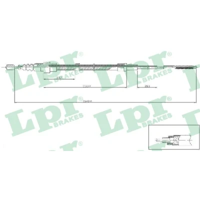 Bilde av Bremsewire LPR C0961B