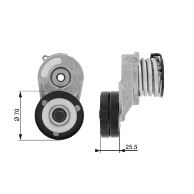 Bilde av GATES FleetRunner Micro V Kit T38432 Strammerull OPEL: Combo C Varebil / Stasjonsvogn, Corsa Hatchback, Meriva A