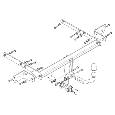 Bilde av Tilhengerfeste, standard, ford mondeo halvkombi v, sedan turnier v