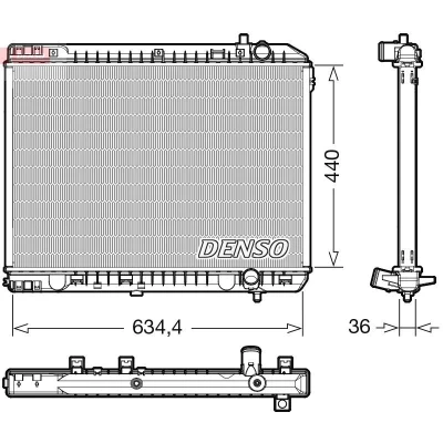 Bilde av DENSO DRM43008 Radiator 440 670 36