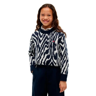 Bilde av Tommy Hilfiger Volume Sleeve Strikkegenser till barn, Størrelse: 176, Blue