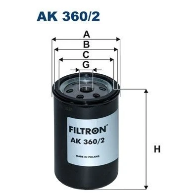 Bilde av FILTRON AK 360/2 Luftfilter 120 78,5 Filterinnsats DAF: LF 45