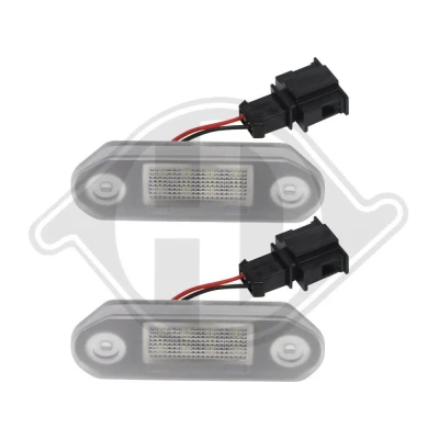 Bilde av DIEDERICHS LID10432 Nummerskiltlys LED bak SKODA: Octavia 1 Combi, I Hatchback, VOLKSWAGEN: GOLF 3 Cabrio,