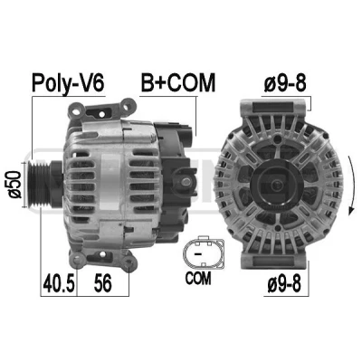 Bilde av ERA 209234 Dynamo 14V 150A MERCEDES BENZ: C Klasse T modell, Vito Van, Sedan