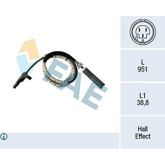 Bilde av FAE 78185 ABS sensor uten kabel aktiv 2 BMW: 3 Touring, Sedan, 1 Hatchback