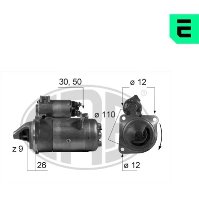 Bilde av ERA 220282A Starter 12 2 9 FIAT: Ducato I Van, Flatvogn lastebil/Chassis
