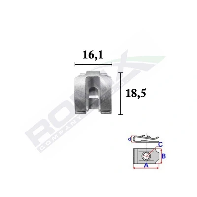 Bilde av ROMIX C70355 Clip MERCEDES BENZ: C Klasse Sedan, E S Sedan