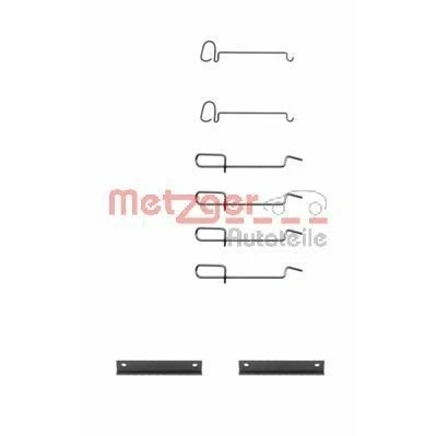 Bilde av METZGER 109 1070 Tibehørsett, skivebremse belegg PEUGEOT: 306 Hatchback