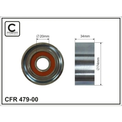 Bilde av Strammerull, kilerem med ribber, mercedes benz, 906 200 02 70, 14 17 20 9062000270, 9062001470, 9062