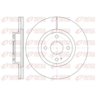 Bilde av REMSA 61380.10 Bremseskiver framaksel 269,7, 269,7 22 4 ventilert MAZDA: MX 5 2