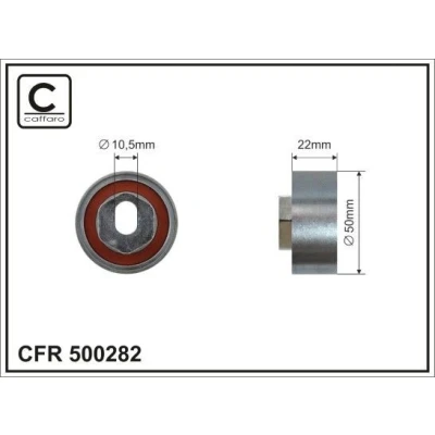 Bilde av Styrerulle, registerreim CAFFARO 500282