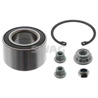 Bilde av SWAG 30 91 4250 Hjullagersett med akselmutter sikringsring 74 vinkelrullelager VOLKSWAGEN: Golf 4, Bora Sedan, 4 Variant, AUDI: A3 Hatchback
