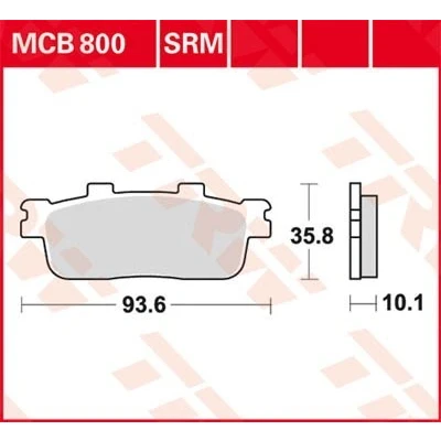 Bilde av TRW Sinter Maxi Scooter MCB800SRM Bremseklosser