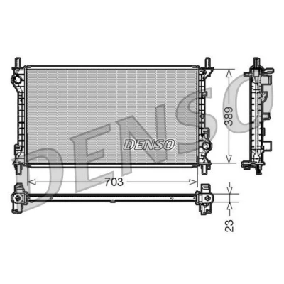 Bilde av DENSO DRM10108 Radiator Aluminium 703 389 23