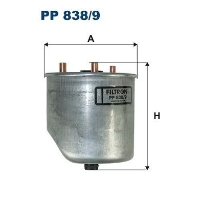 Bilde av FILTRON PP 838/9 Drivstoffilter ledningsfilter FORD: MONDEO 4 Turnier, S Max Mk1, FIESTA 6, VOLVO: V70 3, V50, V60 I, MAZDA: 3 Hatchback, Sedan, 5