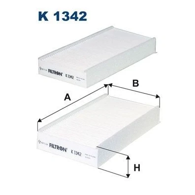 Bilde av FILTRON K 1342 2x Kupéfilter Partikkelfilter 231 115 33 BMW: 2 Active Tourer, Gran X1, MINI: Clubman, Hatchback, Countryman