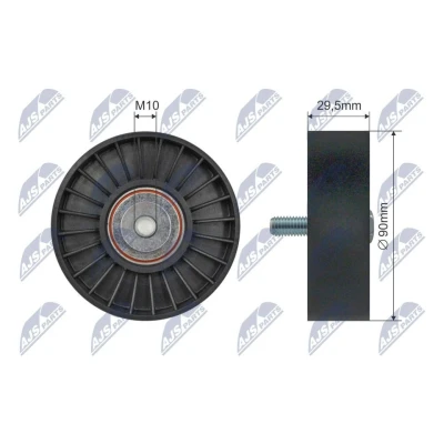 Bilde av Strammerull, kilerem med ribber, ford mondeo i, ii, sedan turnier 93BB 19
