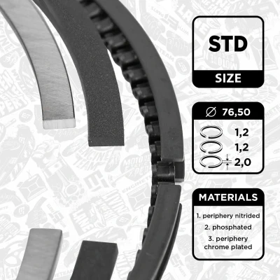 Bilde av Stempelringsett, audi,seat,skoda,vw, 036 198 151 H, 036198151H, 03C 107 301 B, 311 319 C, A,