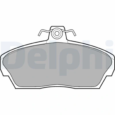 Bilde av DELPHI LP911 Bremseklosser med akustisk slitasjevarsel antihyle blikk tilbehør LOTUS: Elise S1, S2, HONDA: CIVIC 7 Hatchback