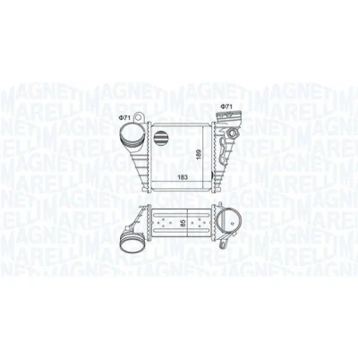 Bilde av MAGNETI MARELLI 351319205230 Ladeluftkjøler SKODA: Octavia 1 Combi, VOLKSWAGEN: Golf 4 Variant