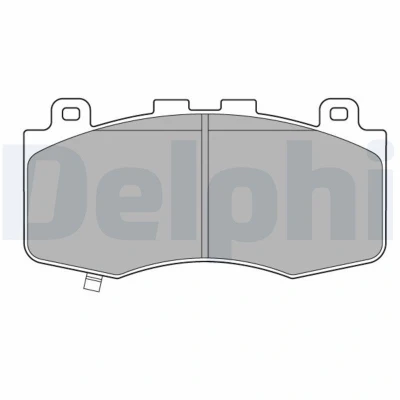 Bilde av DELPHI LP3631 Bremseklosser med akustisk slitasjevarsel antihyle blikk uten tilbehør JEEP: GRAND CHEROKEE 4