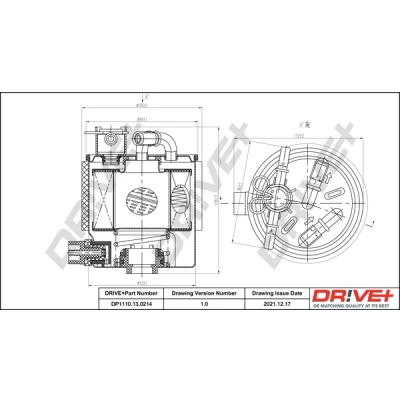 Bilde av Dr!ve+ DP1110.13.0214 Drivstoffilter ledningsfilter NISSAN: Qashqai / Qashqai+2 I, NV200 Varebil Stasjonsvogn, Evalia Minibuss