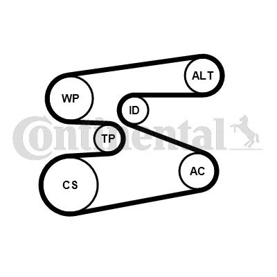Bilde av CONTITECH 6PK1698WP1 Vannpumpe + kileremsett BMW: 3 Coupé, X1