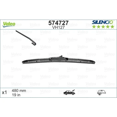 Bilde av Vindusvisker Valeo Silencio Hblade 574727 480mm foran Hybridviskerblad MINI: Hatchback, SUZUKI: SWIFT 5