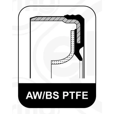 Bilde av ELRING 375.560 Veivaksel Tetningsring med monteringshylse PTFE (polytetrafluoretylen)/ACM (polyacryl kautsjuk) FORD: Transit Mk4 Minibuss