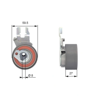 Bilde av GATES T43173 Strammerull, tannrem Tru Power VOLVO: V60 I, V70 2, XC60 I