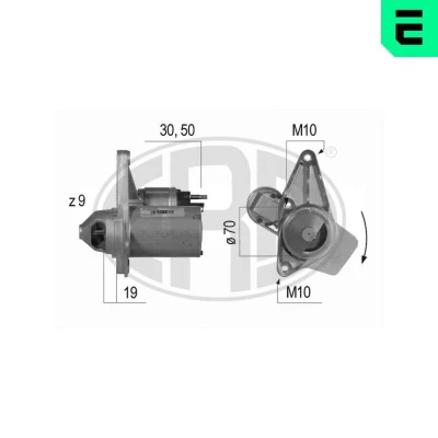 Bilde av ERA 220525A Starter 12 1,4 9 RENAULT: MEGANE 3 Grandtour