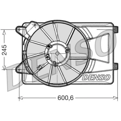 Bilde av DENSO DER09305 Kjølevifte