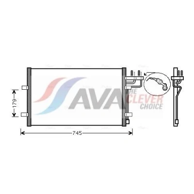 Bilde av PRASCO FDA5367 Kondensator 11,6 Aluminium 620 FORD: Focus 2