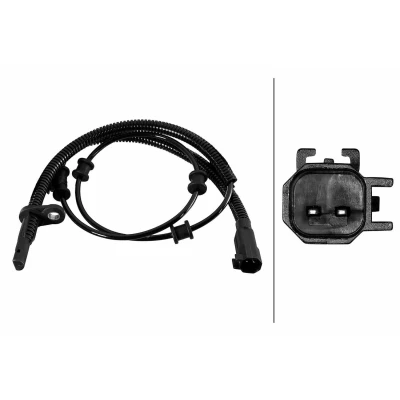 Bilde av HELLA 6PU 358 219 151 ABS Sensor med klammer Hall prinsipp 2 1025