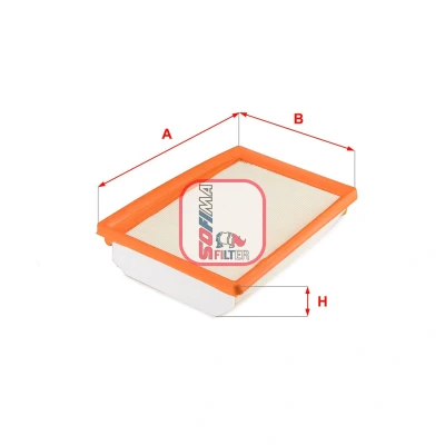 Bilde av SOFIMA S 3794 A Luftfilter 49,5 175 246 Filterinnsats