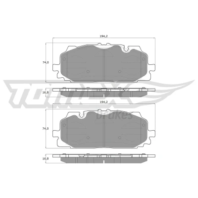 Bilde av Bremseklosser sett TOMEX Brakes TX 18 60
