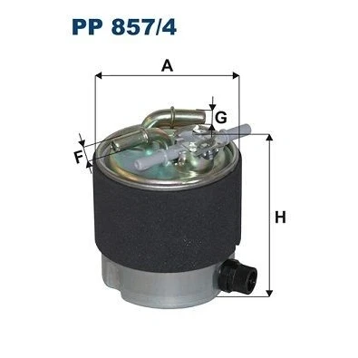 Bilde av FILTRON PP 857/4 Drivstoffilter ledningsfilter 10 NISSAN: Qashqai / Qashqai+2 I, NV200 Varebil Stasjonsvogn, Evalia Minibuss