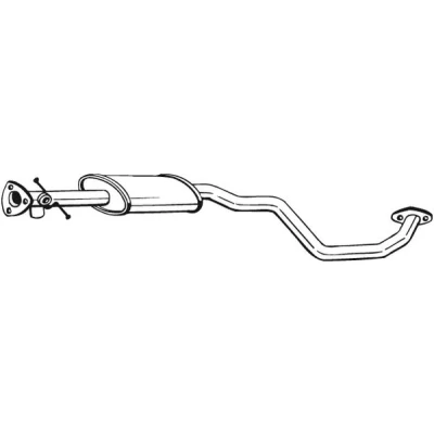 Bilde av Mellomlyddemper, chevrolet rezzo minibus, minivan, daewoo rezzo, 96264022, 96264044, 96264076