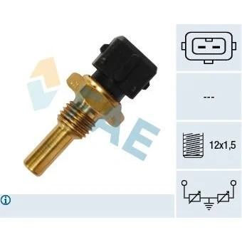 Bilde av Sensor, kjølemiddeltemperatur, alfa romeo,ferrari,jaguar,lancia,opel,peugeot,porsche,saab,volvo, 00121720, 0076470040, 0242 06, 62,
