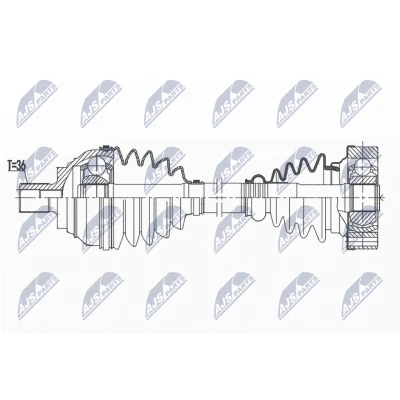 Bilde av Drivaksel, Framaksel venstre, audi,seat,skoda,vw, 1K0 407 763 FX, 1K0407271KQ, 1K0407271LB, 1K0407271LP, 1K0407763KX, 3C0407271BA, 5Q040
