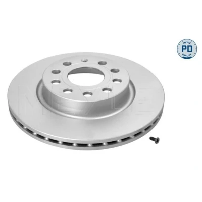 Bilde av MEYLE 183 521 1044/PD Bremseskiver framaksel 280 22 5 112 ventilert Sink lamell belagt høy karbon med skruer PD Quality VOLKSWAGEN: Caddy 3