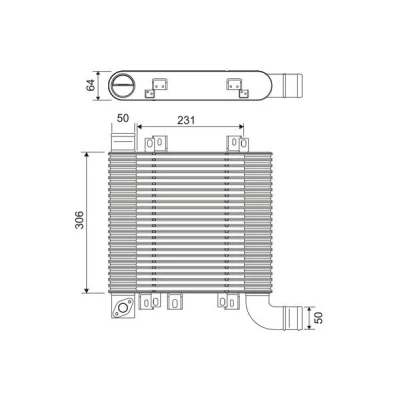 Bilde av VALEO 818398 Ladeluftkjøler Aluminium uten sensor HYUNDAI: SANTA FE 2