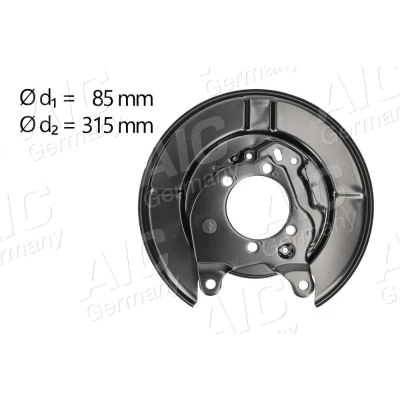 Bilde av AIC 58270 Bremseskjold venstre bakaksel NISSAN: Qashqai / Qashqai+2 I, X Trail, Juke