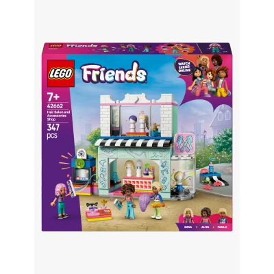 Bilde av LEGO Friends 42662 Frisør og butikk med hårtilbehør Byggesett Plast