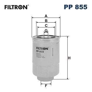 Bilde av FILTRON PP 855 Drivstoffilter Påskruingsfilter TOYOTA: Land Cruiser Prado 120, HIACE 4 Kasten, Avensis II Station Wagon, MAZDA: 6 Sedan