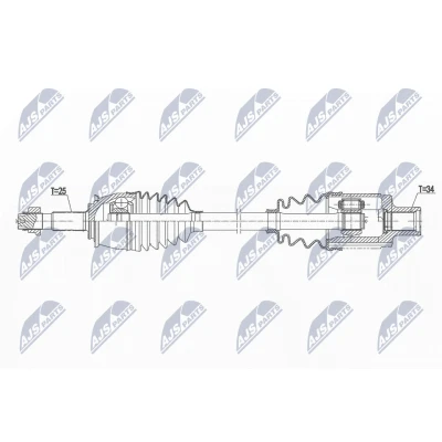 Bilde av Drivaksel, Framaksel høyre, buick encore suv, chevrolet trax, opel corsa d, d skåp/halvkombi, mokka / x, 94560848, 95090835,