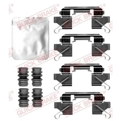 Bilde av QUICK BRAKE 109 0111 Tibehørsett, skivebremse belegg NISSAN: NP300 Navara Pick up, Leaf II, NV200 / Evalia Minibuss